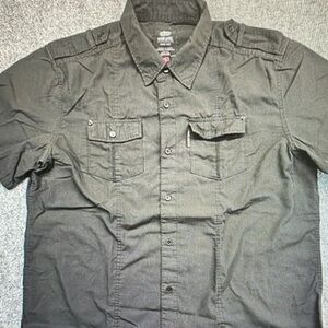Ecko Unlimited Charcoal Button-Down Shirt